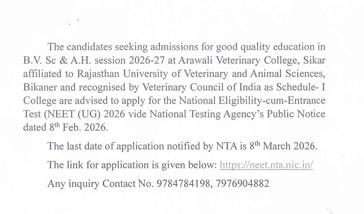 Arawali Veterinary College